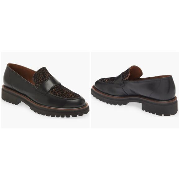 Paul Green Natasha Leopard Print Leather Loafers Size 7.5 NWOB - Picture 1 of 15